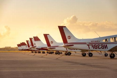 planes at sunrise